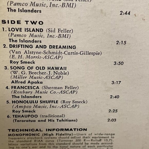 Adventures In Paradise, Vol. 3 (Vinyl, 1962) ABC-Paramount ABC-414 Good LP Album - Picture 5 of 12